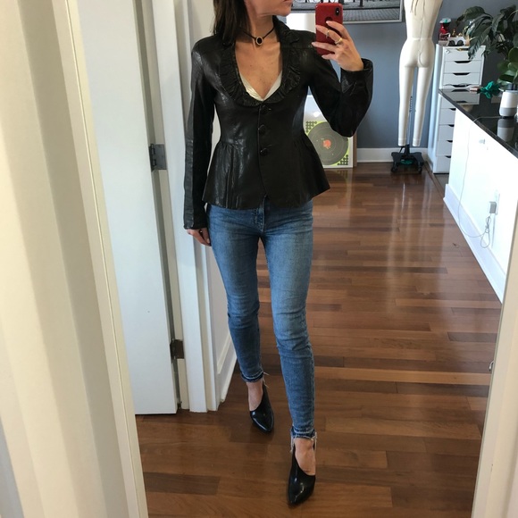 Emporio Armani Jackets & Blazers - ❤️🎁 Emporio Armani dark brown lamb leather jacket